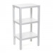 Tatay estantería Rectangular de 3 Alturas, Blanco, Acabado Efecto Madera. Medidas 38 x 29 x 73,5 cm