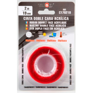 Cinta Adh 19mmx 2mt D/cara Target Multiuso Acril C170219