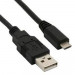 AXIL Av0476C Cable de Conexión USB Microusb, 1 M, Negro, Bolsa