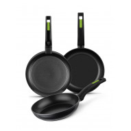 Sarten Coc 18-22-26cm   Ind Neg/ver Monix 3 Pz