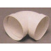 TUBPLA Codo redondo PVC Blanco 90º Ø100mm