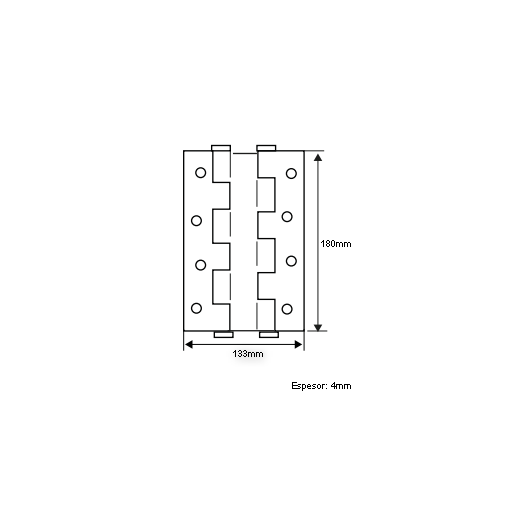 Bisagra P/vaiven D/acc Alu Oro Micel