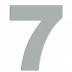 Numero SeÑalizacion "7" 130mm Adh. Acero Inox Aisi 304 Inox