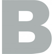 Letra SeÑalizacion "b" 130mm Adh. Acero Inox Aisi 304 Inox S