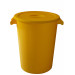 Denox DEN090 Cubo Industrial 100 litros. Colores, Amarillo, diámetro 515x670 mm
