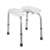 Taburete BaÑo Hasta 120kg Wenko Alu/plast Bl Secura Higienic