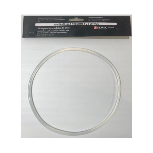 Goma Olla Pres 22cm Silic Classica 4/6lt Monix Bra