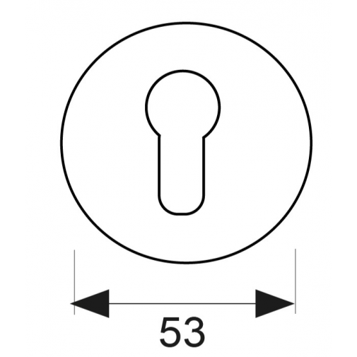 Bocallave pera y muletilla roseta 575 negro