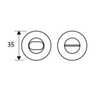 Bocallave pera y muletilla roseta 575 negro