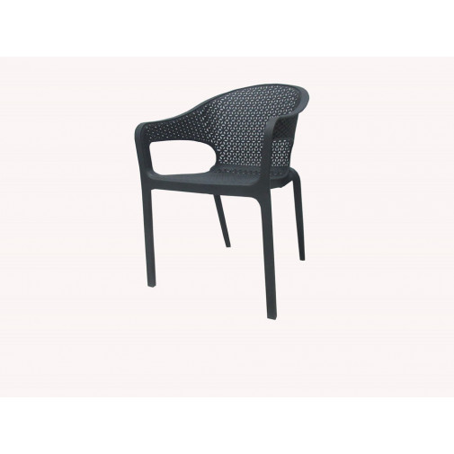 Silla Jard 56,5x58x80cm Natuur Pp Grafit Paine Nt132440