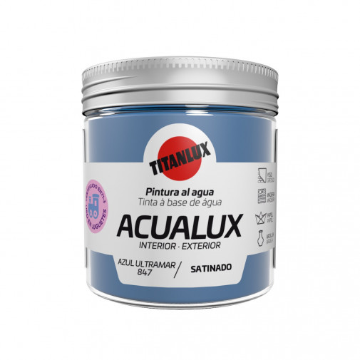 Pintura Manualid. Al Agua 75 Ml Az/ultramar Satin. Acualux T