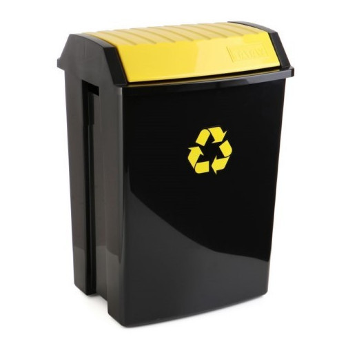 Contenedor Recic. 50 Lt 40x35,5x57,5cm Tatay Pl Amarillo 110