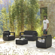 Mueble Jard Shaf Res Grafit Venus Confort 55451 4 Pz