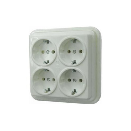 Base Enchufe Elec 4t-tt Sup. Bl Kristal Bf