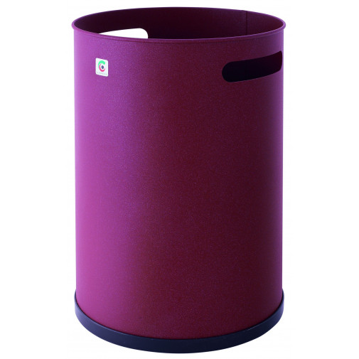 Papelera Residuos 37x25cm Met Neg Cilindro