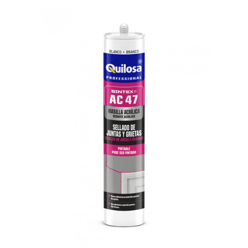Masilla Acrilica Ac-47 Blanca 300 Ml