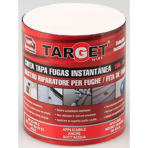 Cinta Tapa Fugas Instant Negra 10x150cm