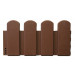 Catral Pack 5 BORDOS Tronco CLICKBORDER Lop 40X20CM Marron