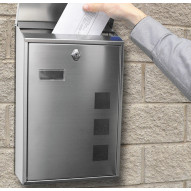 Buzon Exterior Inox Lisboa 39x25x10