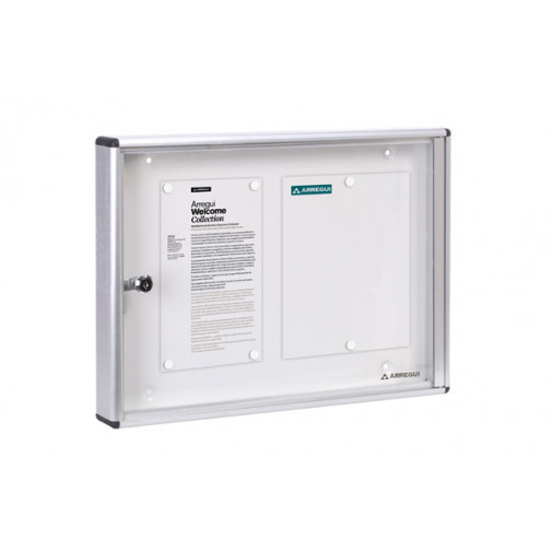 Armario Anuncios Alum Plata 350x480 Mm