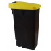 Denox DEN034 Contenedor Reciclo 110 litros Cerrado, Amarillo, 420x570x880 mm