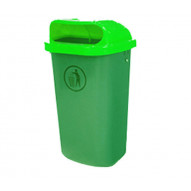 Papelera Plastico Verde 50 L