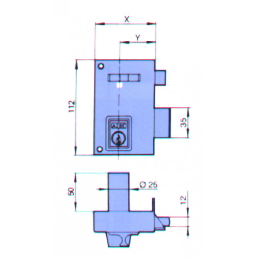 Cerradura Sobreponer Izda 70 I 2