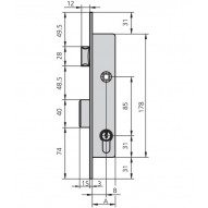 Cerradura Embutir Met Hn 20 Mm