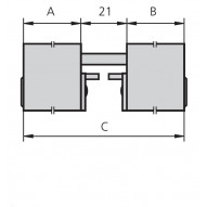 Bombillo Ovalado Niquelado 75 Mm