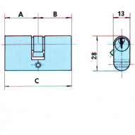 Bombillo Ovalado Laton Lc 54 Mm