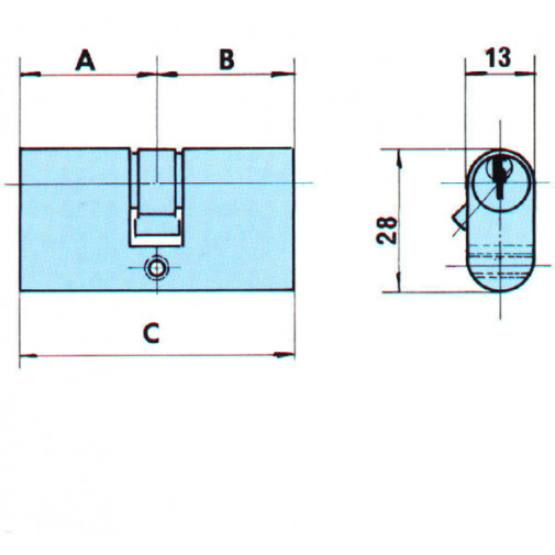 Bombillo Ovalado Laton Lc 54 Mm