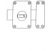Tesa Assa Abloy, 2110TE4C, Cerrojo de seguridad con llave exterior y boton interior, Cromado