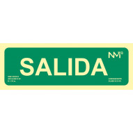 SeÑal Salida Pvc Clase B 105x300mm