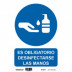 Obligatorio Desinfectars Manos 200x300 Mm