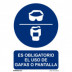Uso Obligatorio Gafa /pantalla 200x300 Mm