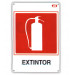 Jar - Cartel obra 45x30cm extintor