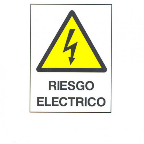 SeÑal Fija Pvc Riesgo Electric 40x30 Cm