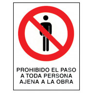 SeÑal Fija Prohibido Pers Ajena 40x30 Cm