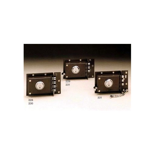 Cerradura Sobr. 143x60mm 231-12 Marr Pic/3bul Dcha Jis