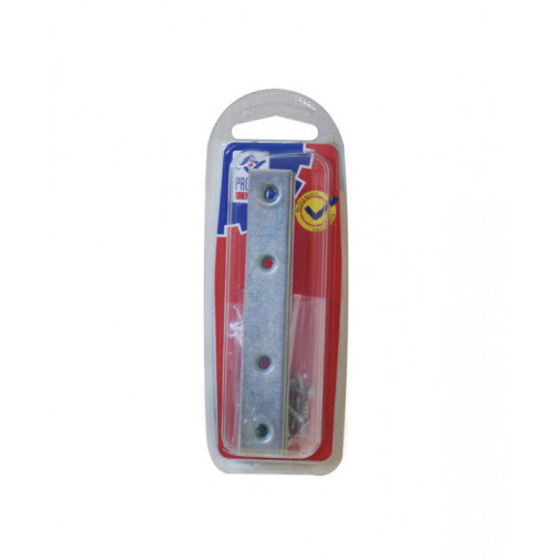 Placa Recta Union Zn Bl.4 Pzs 100x15 Mm