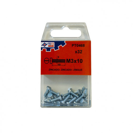 Tornillo Din 84 C/cil Zn C/10 4x30 Mm