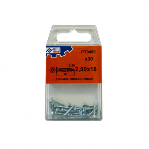 Tirafondo C/plana Pozi Zn C/30 3x20 Mm