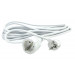 Silver Electronics 9215 Alargador Manguera, Blanco, 5 metros, 250 V