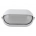 Aplique Pared Oval Blanco C/placa Delantera 60w E27