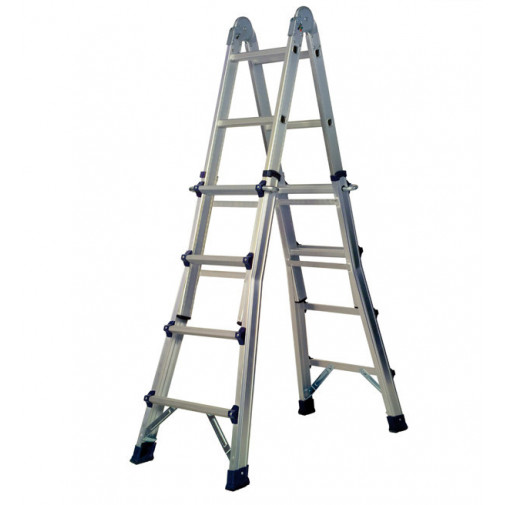 Escalera Multiuso Aluminio 2,1-4,15cm