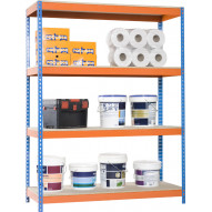 Estanteria S/t 4b Azul/naranja 2x1,5x0,45