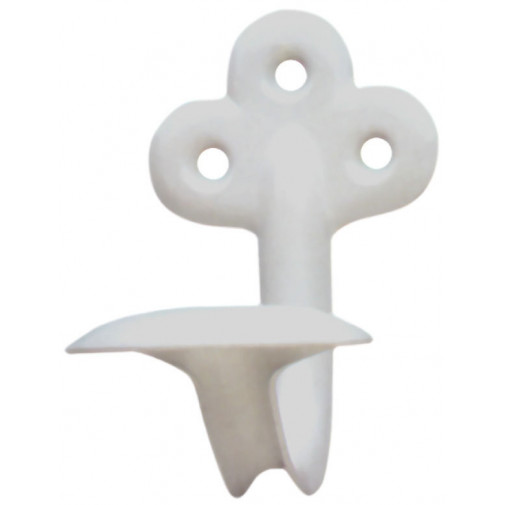 Colgador Epoxi Bco Chapa 75x46 Mm