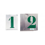 Numeros Rotular Aluminio Jgo 90 Mm