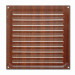 Brinox B70220Z - Rejilla de ventilación (15 x 15 cm) color madera oscura
