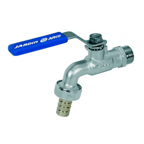 Grifo Curvo Manguera Jardin 3/4-3/4'